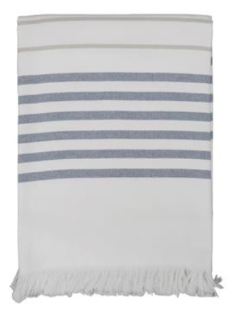 NG - Halvor Bakke Bloubergstrand badehåndkle,  Vintage i blå, 100x180 cm
